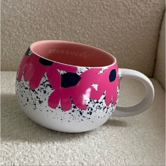 Starbucks 2023 White / Blue / Pink Flower Mug - NEVER USED - Picture 1 of 5